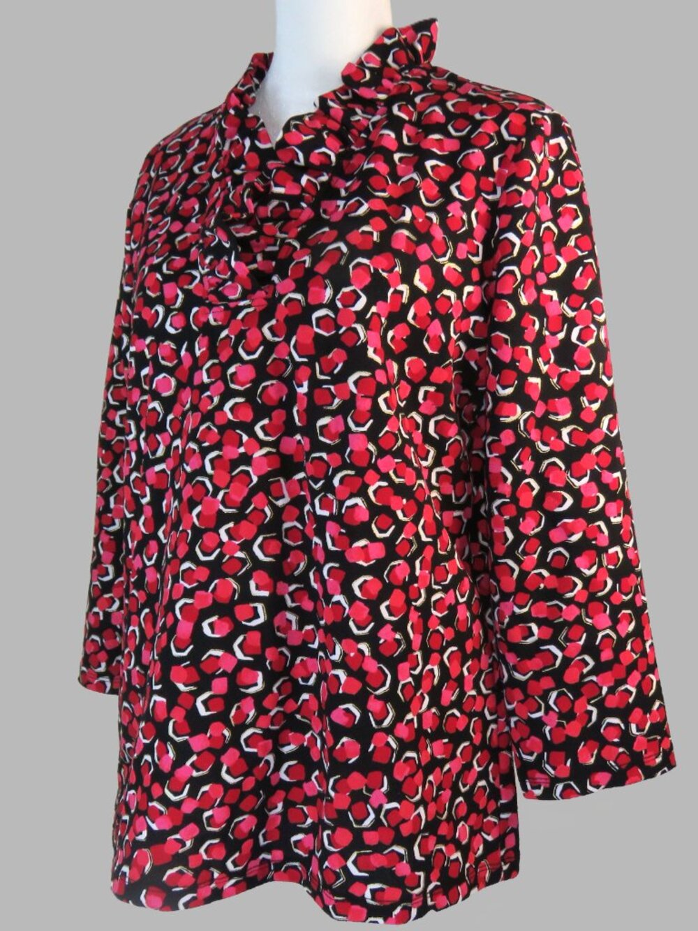 Pappagallo Women's Multicolor 3/4-Sleeve Pullover Top Size M (C1885) - Picture 4 of 7